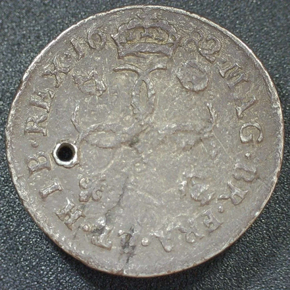 Charles II. Fourpence. Pierced. - Image 3