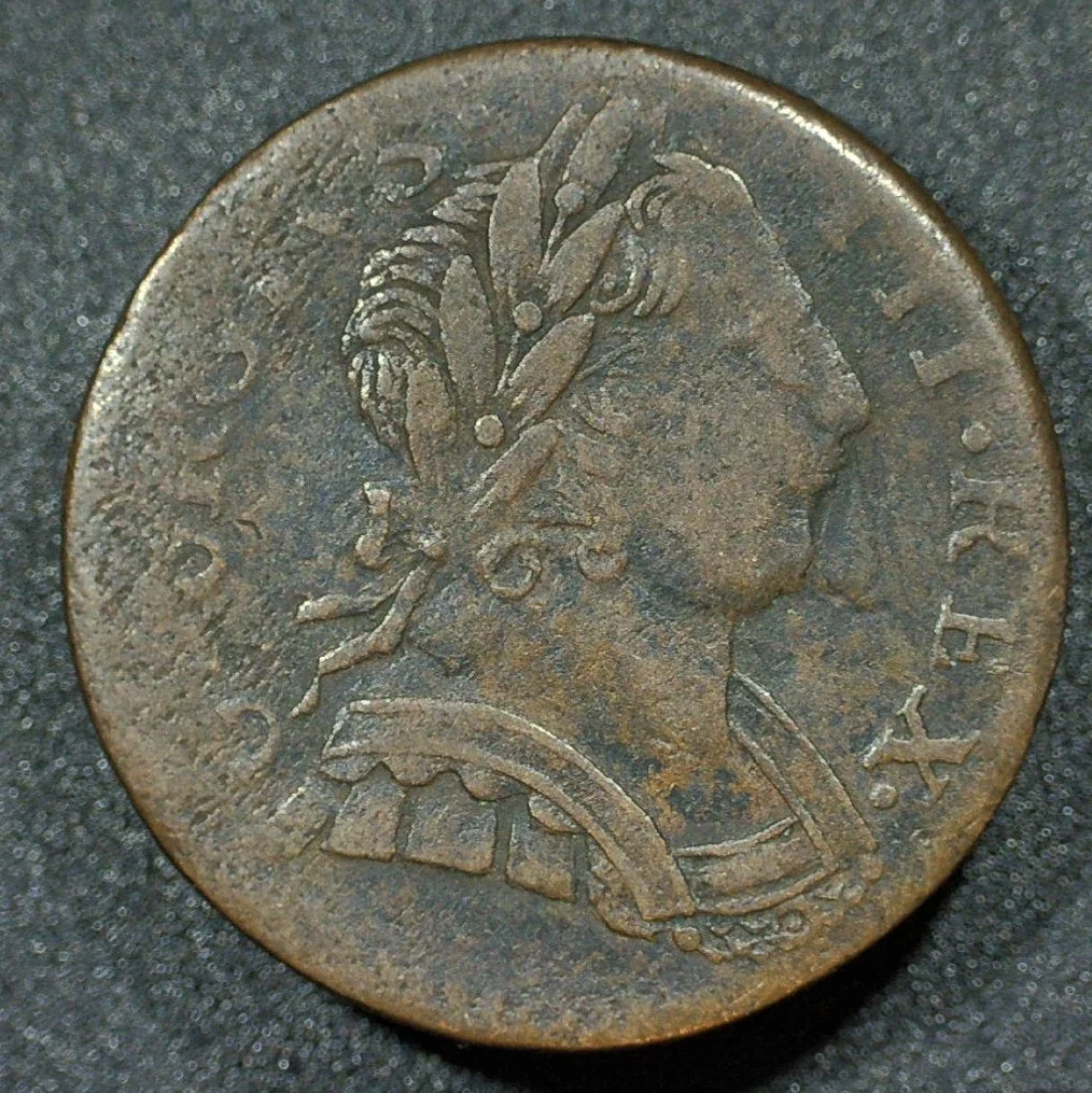 George III. Farthing. 1775. Counterfeit/Evasion - Image 4