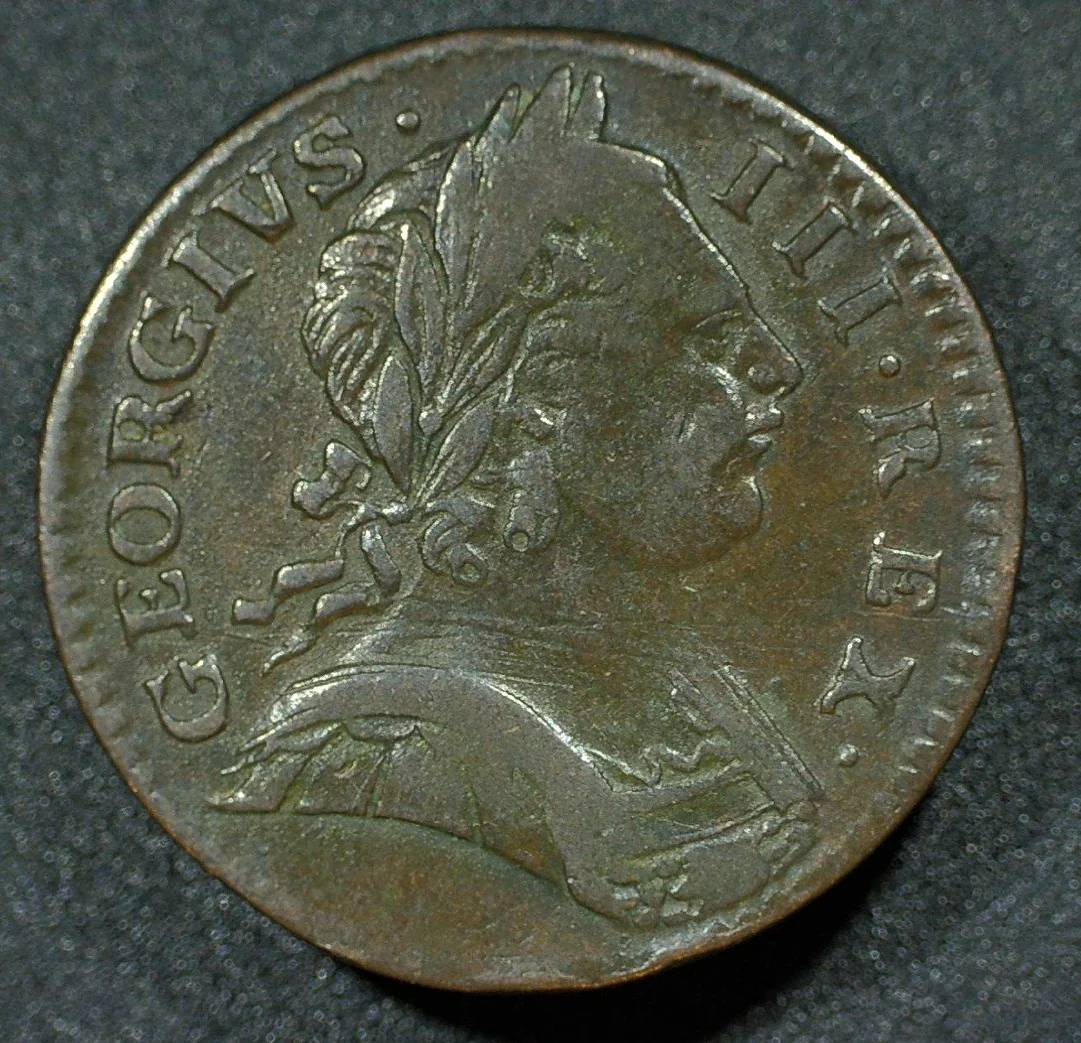 George III. Farthing. 1773 - Image 4
