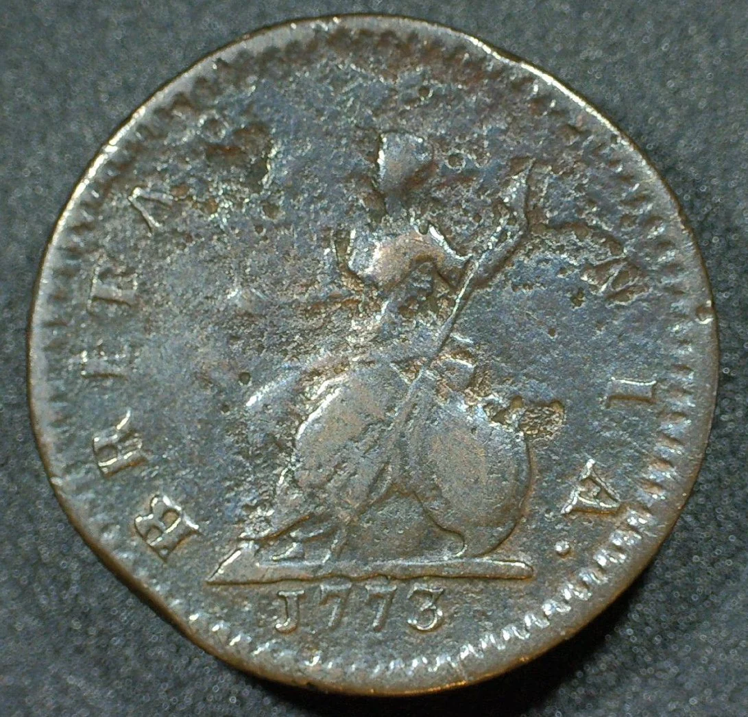 George III. Farthing. 1773 - Image 5