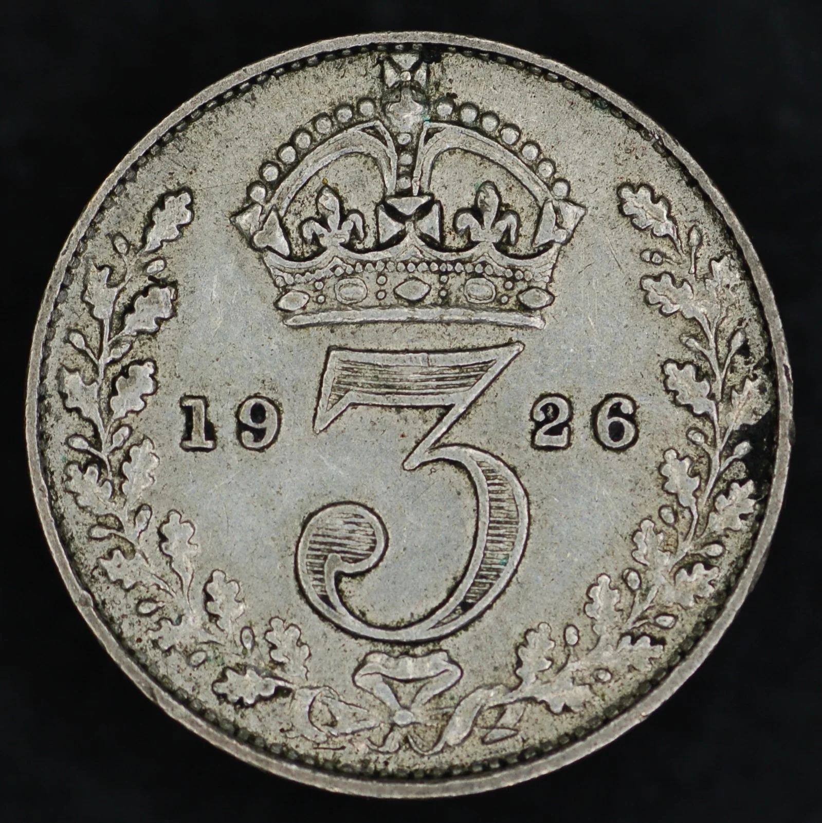 George V. Threepences. 1920-1936. Circulated - Image 6