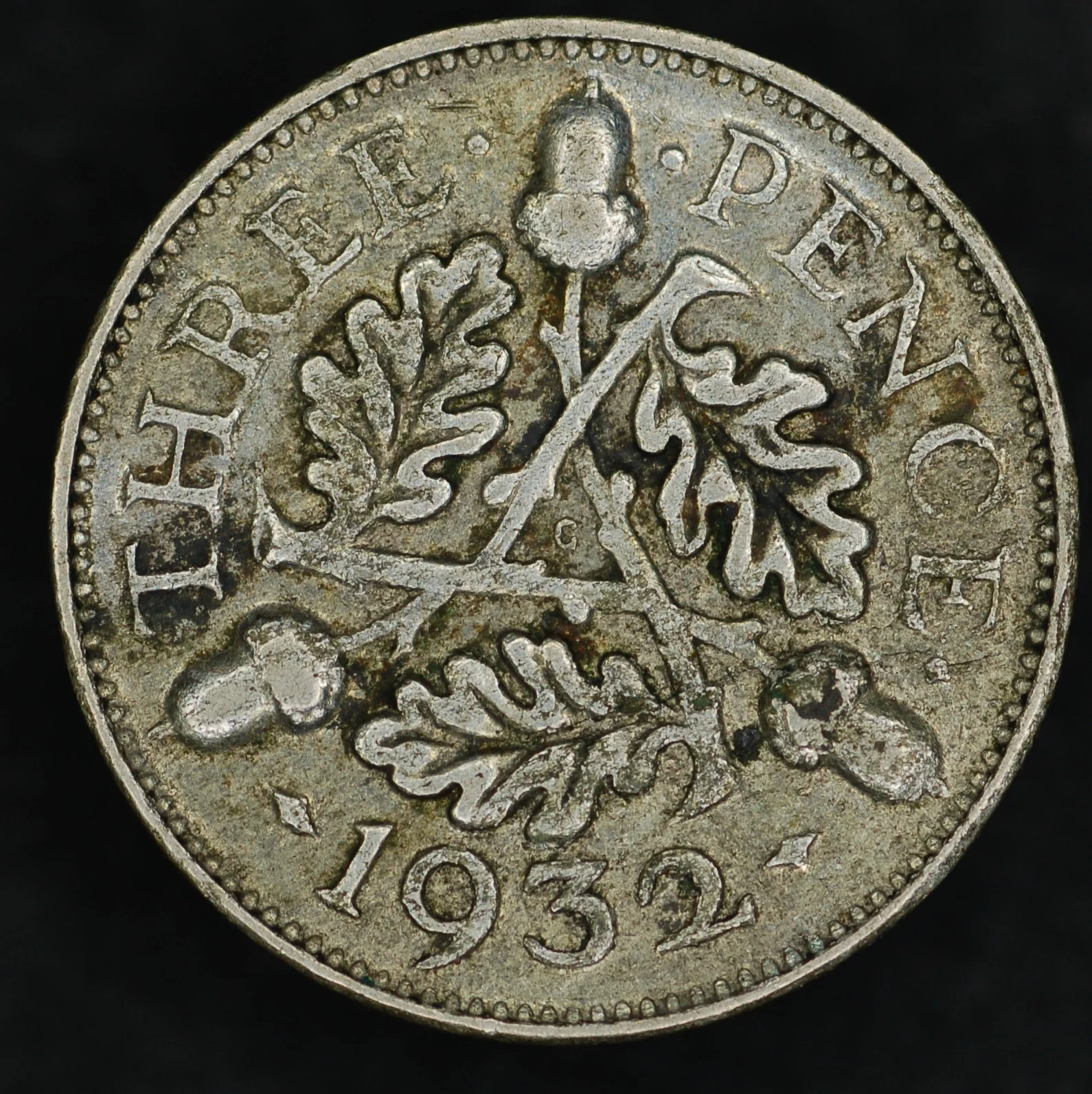 George V. Threepences. 1920-1936. Circulated - Image 8