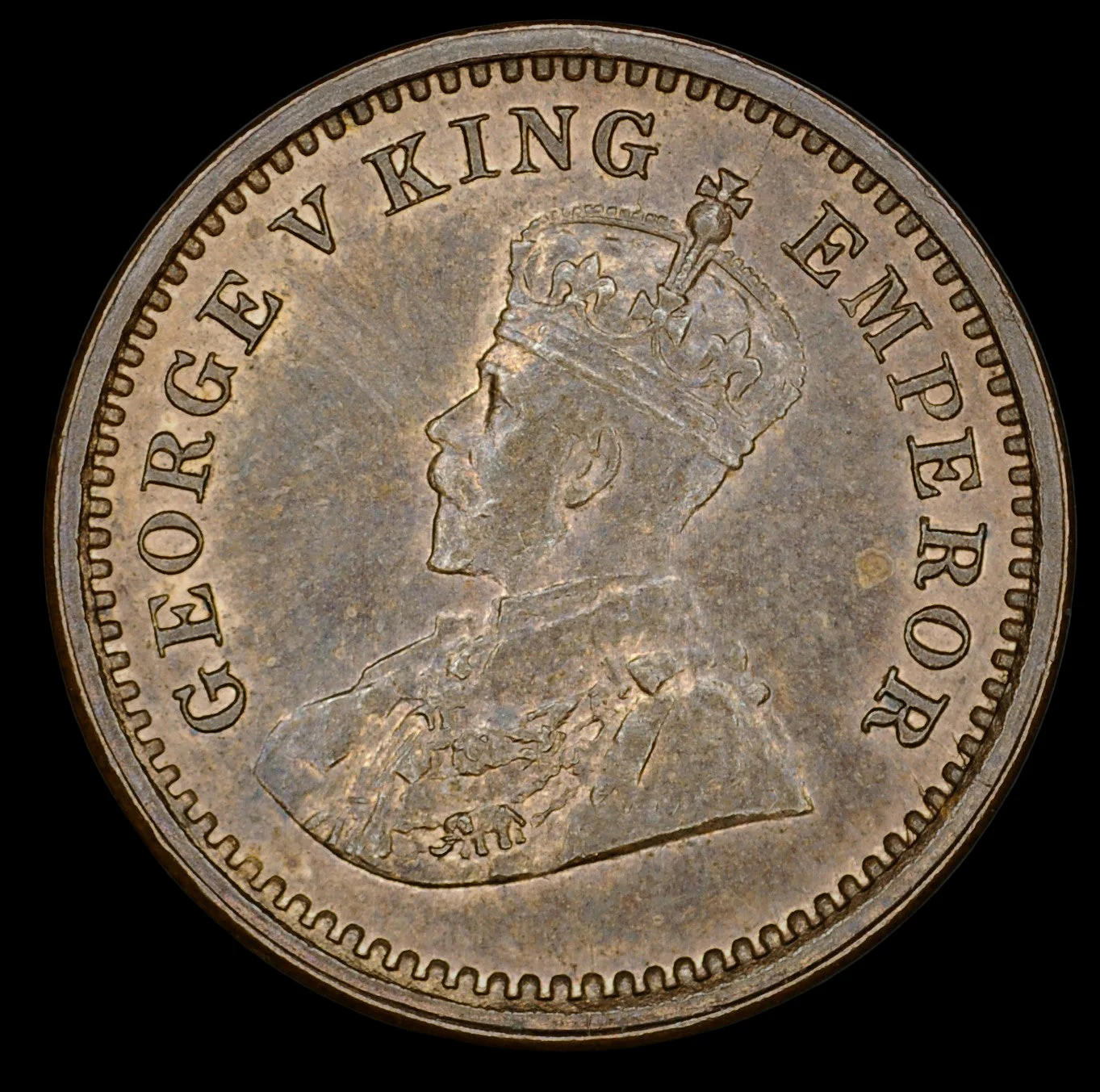 India. 1/12th Anna. 1916. Uncirculated - Image 3