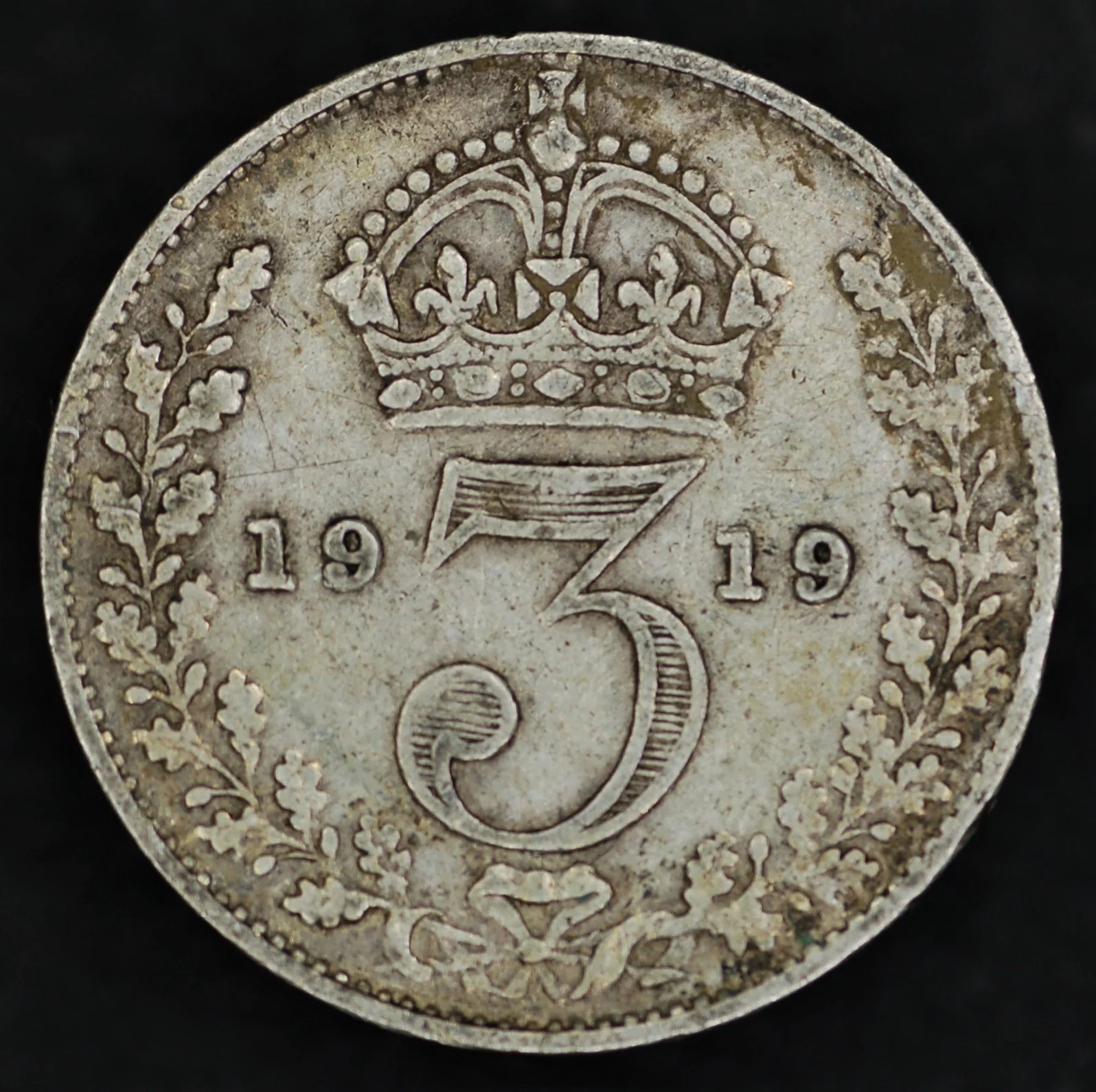 George V. Threepences. 1911-1919. Circulated - Image 10