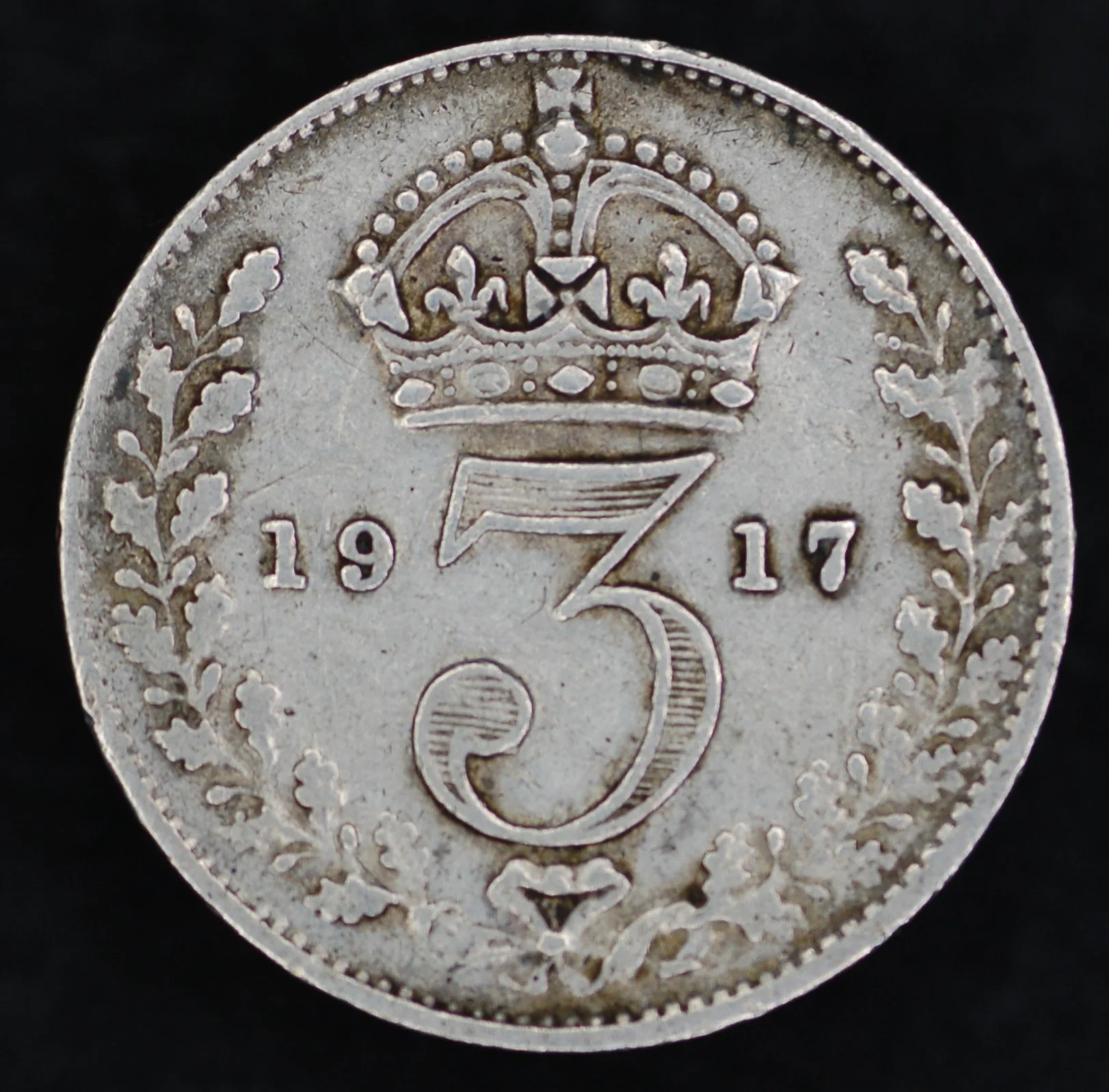 George V. Threepences. 1911-1919. Circulated - Image 8