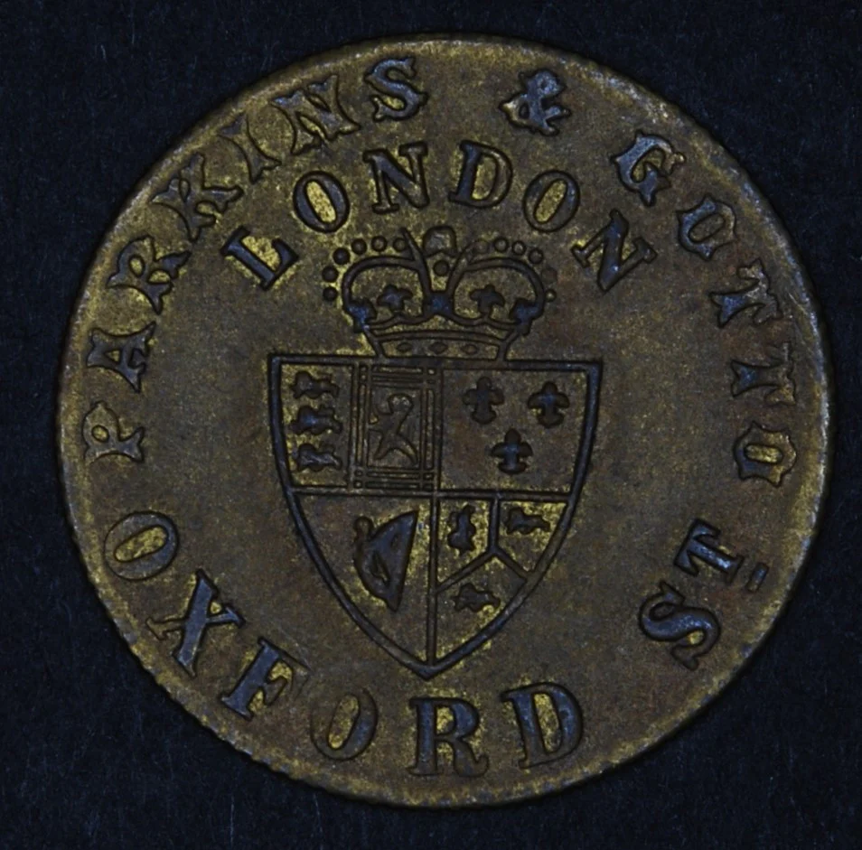 Spade guinea type 'Parkins & Gotto' tokens - Image 3